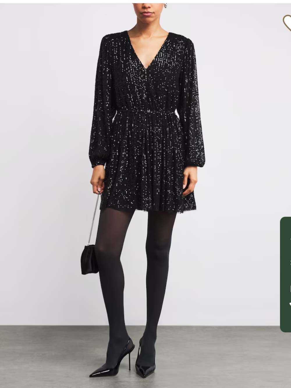 NWT PAIGE Gianetta Sequin Mini Dress , Black